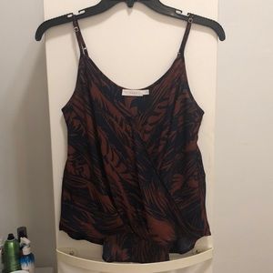 Navy and orange tank